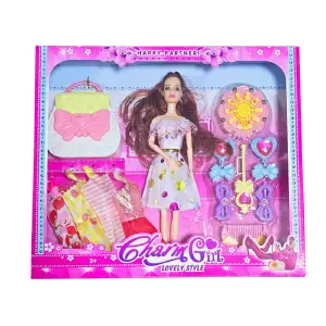Muñeca Princesa Vestidos Accesorios Joya