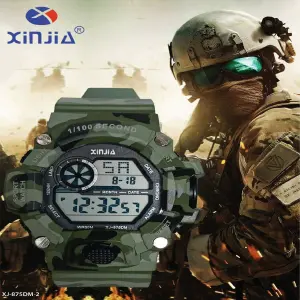 RELOJ XINJIA VERDE CAMUFLADO XJ-875DM-2