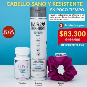 Vitaminas Anticaída + Shampoo Anticaida