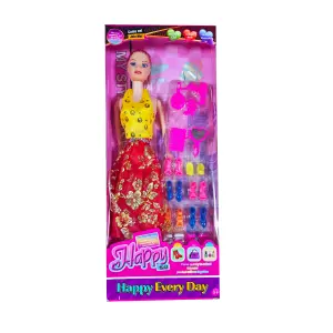Muñeca Vestido Elegante Zapatos