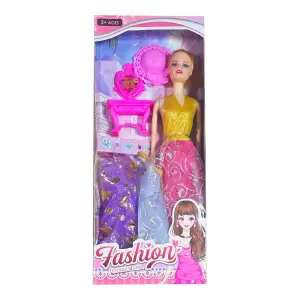 Muñeca Vestidos Sombrero Tocador Juguete