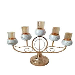 Candelabro decorativo acero inoxidable