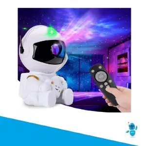 Lampara Astronauta Proyector De Galaxia