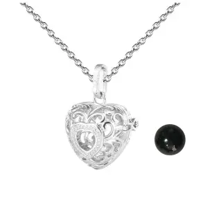 Collar Llamador De Angel Figura Corazon
