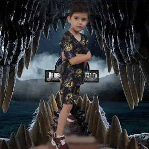 MULTIUSOS DINOSAURIOS NEGRO