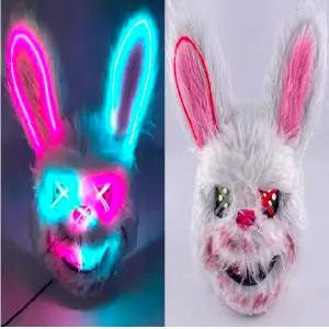 Máscara Conejo Doble Luz Led