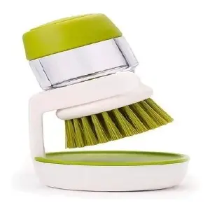 Cepillo Dispensador Jabón Loza + Soporte