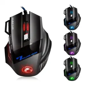 Mouse Gamer Alambrico RGB Led Negro