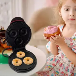 Máquina Mini Donas 3 Puestos Roja