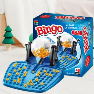 Bingo Lotto Juego De Mesa + Balotera+ 90