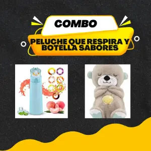 Combo peluche y botella agua sabores