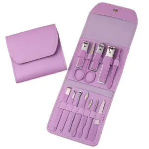Kit Manicure Pedicure X12 Piezas Viajero