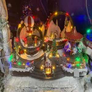 Parque decorativo navideño