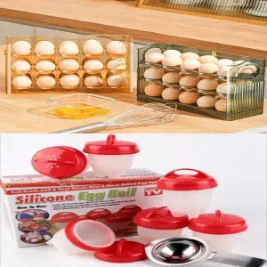 Molde De Silicona De Huevos+Organizador
