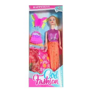 Muñeca Vestido Mariposa Bolso Mariposa