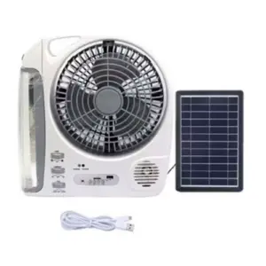 Ventilador Recargable Panel Solar GD8028