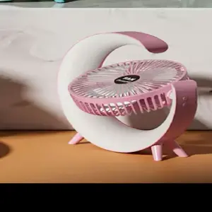 Ventilador de luz portatil