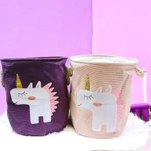 Cesta de Ropa Infantil De Unicornio