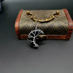 Collar Cuarzo Luna Arbol Onix Vida