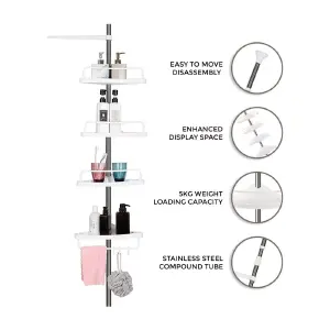 Organizador Esquinero Para Baño Ajustabl