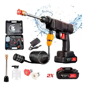 HIDROLAVADORA  RECARGABLE 48V 2 BATERIAS