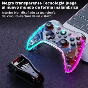 Control Inalambrico Gamepad Transparente