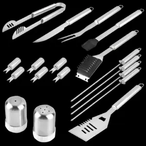 Set Parrilla Bbq 18 Piezas