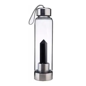 Botella De agua Con Cuarzo De Cristal