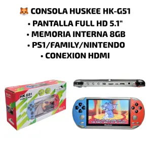 consola huskee hk-g51 pantalla full hd