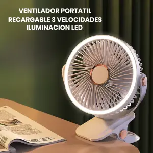Mini Ventilador Abanico De Pinza Recarga
