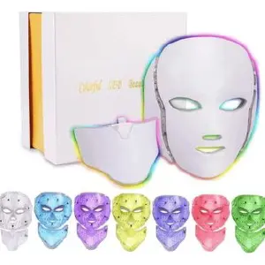 Mascara Facial Con Cuello Led 7 Colores