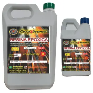 Resina Epoxica 2:1 A y B - 1 Kg