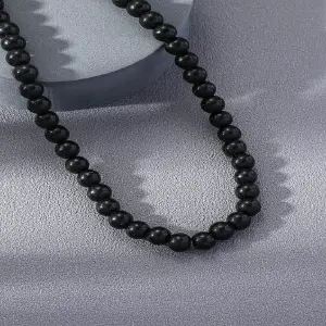Collar de perlas Negro