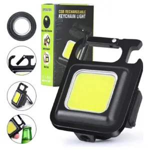 Mini Linterna Llavero Cob Potente Recarg