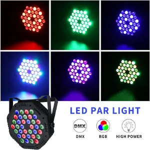 LUCES DE ESCENARIO 36 LED RGB DJ: Ilumina tus eventos con estilo - LUCES DE ESCENARIO 36 LED RGB DJ