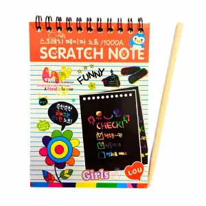 Libro Agenda Para Dibujar Raspar Y Color