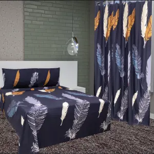 Kit Juego de sabanas 1.40 + Cortinas