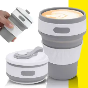 Taza Vaso Plegable Reutilizable 350ml