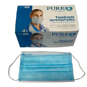 Tapabocas con empaque individual 50 UNID