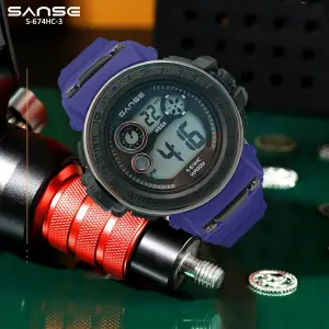 S-674HC-3 RELOJ AZUL ESTUCHE SANSE