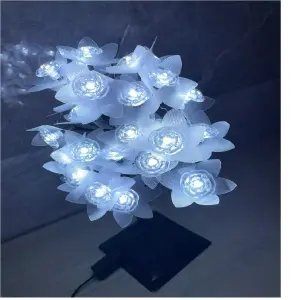 Lampara De Mesa Tipo Flores