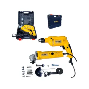 KIT TALADRO + PULIDORA MAS ACCESORIOS