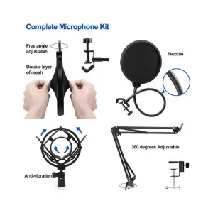 Kit de micrófono condensador USB de BM