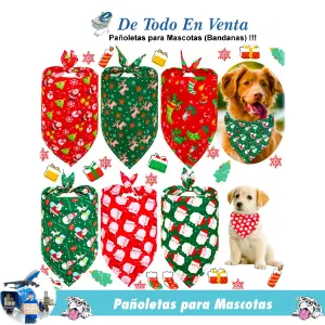 PAÑOLETAS NAVIDAD PARA MASCOTAS