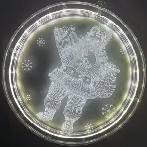 Guirnalda Navideña De Cuadros Luz Led