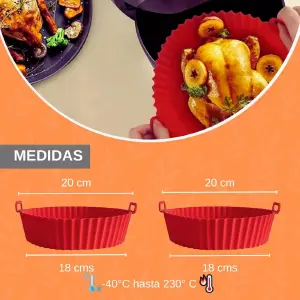 Molde De Silicona Para Air Fryer K03