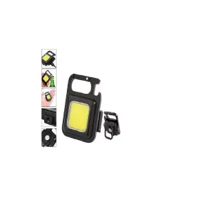 Mini linterna LED recargable con llavero