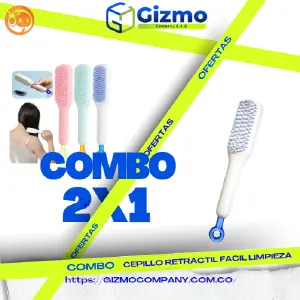 Combo X2Cepillo Retractil Facil Limpieza
