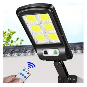 Lampara Solar 8 Cob Control Sensor
