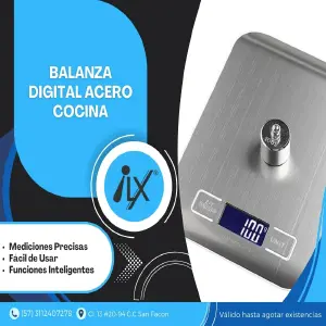 Balanza Digital Acero Luxe Gramos y Onza
